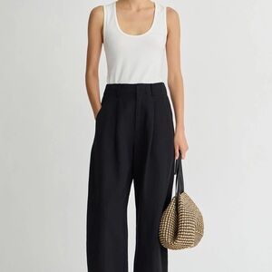 Apiece Apart Bari Black Wide-Leg Women's Pants